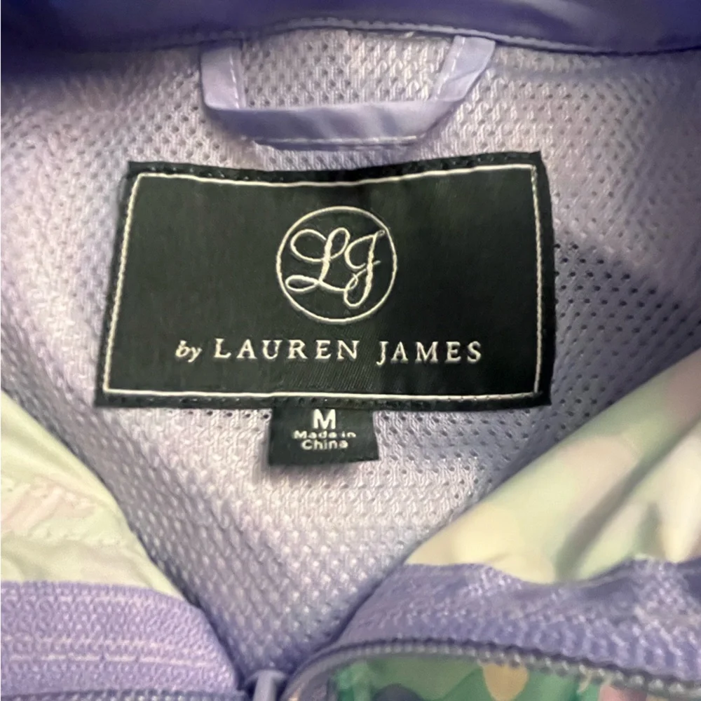 Lauren James multicolored quarter- zip rain jacket - Picture 2 of 3